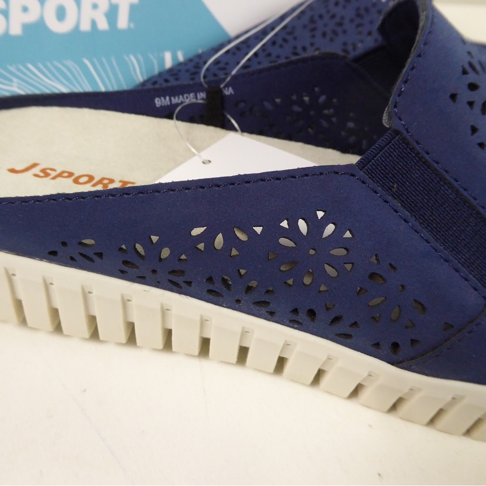 JSport Slip On Mules Floral Mesh Perforated Upper Lightweight Shoes NIB - Picture 7 of 8